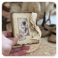 Image 12 of snippet book snippet roll in a vintage style button box