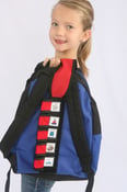 Image of Tag-a-long Book Bag Scheduler- Red with Picture Flaps