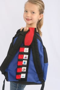 Image of Tag-a-long Book Bag Scheduler- Red with Picture Flaps