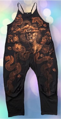 Image 1 of “IN A FOG” CUSTOM BLEACH PAINTED BAGGY JUMPER SIZE LARGE