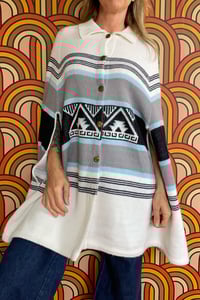 Image 1 of Vintage Aztec poncho one size (XS-2XL)