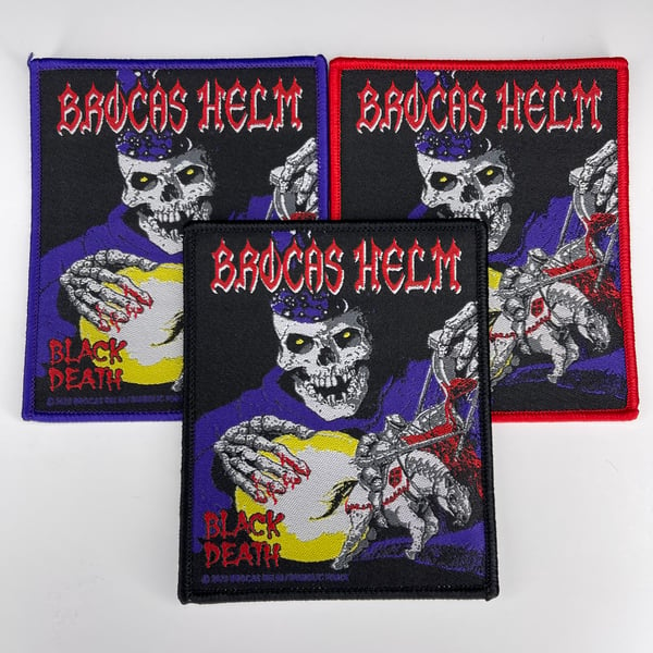 Image of Brocas Helm - Black Death Woven Patch