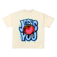 Image 1 of Jesus Loves You Graffiti T-Shirt