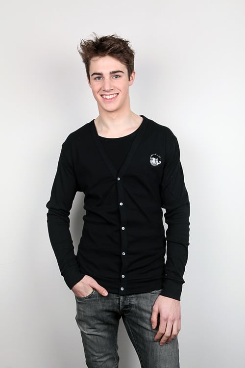 Image of "Classic" Black Cardigan Unisex