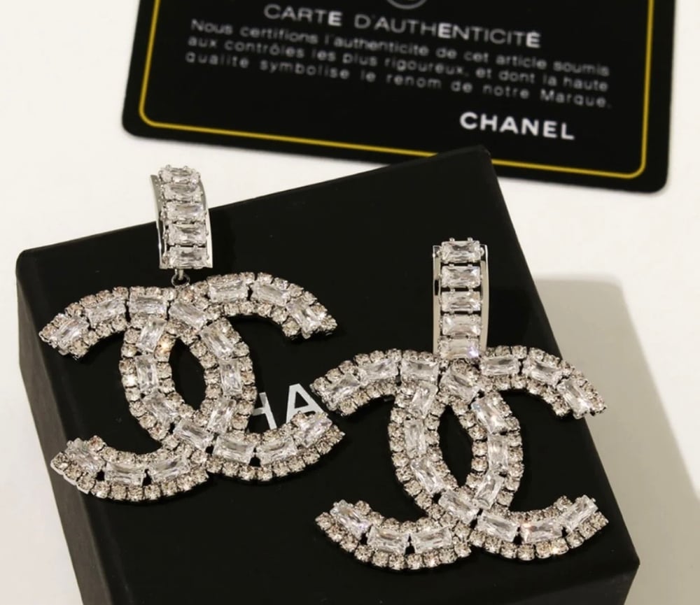 CC Gold Plated Silver Earrings