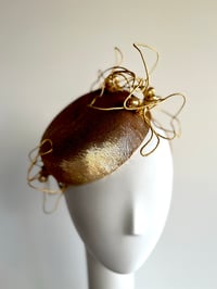 Image 1 of Gold sequin button 