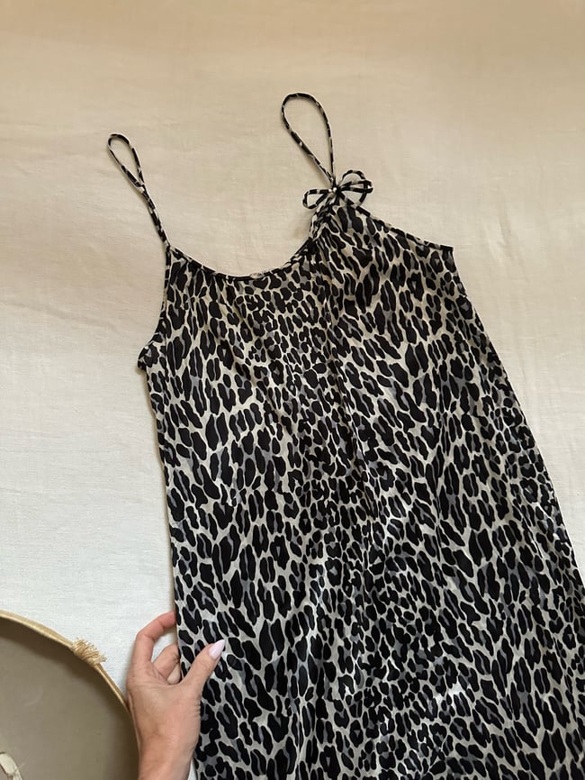 late 60s leopard slipdress