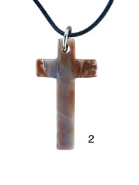 Image 3 of Gemstone Cross Necklaces - Choose From 4 Options (#12)