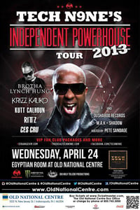 Image of Independent Power House Tour W/ Tech N9ne 4/24/2013 @ The Murat - (Indianapolis, Indiana)