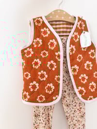 Gilet matelassé sans manche fille Mavic rouille rose