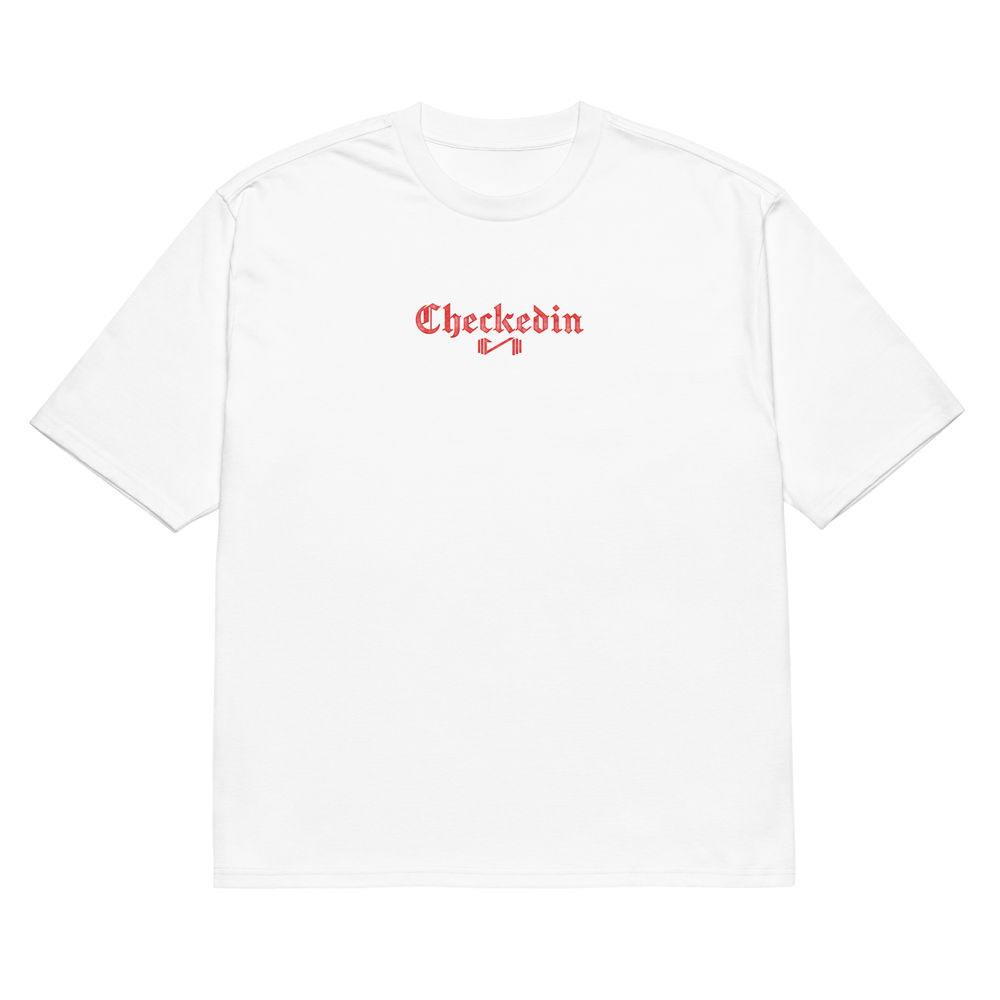 Image of "ENDURE THE PAIN" Oversized Heavyweight T-shirt (White)