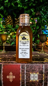 Image 2 of 👑The Armored Kingdom Premium Wildflower Honey Bottle(8oz) 💐🌺🍯