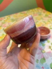 Image 2 of set of merlot teacups