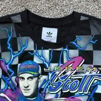 Image 3 of ADIDAS X JEREMY SCOTT RALLY TEE MENS SHIRT SIZE MEDIUM CHECKERED NEW