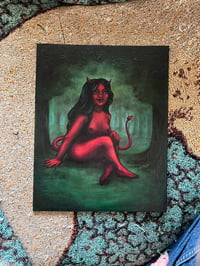 Image 3 of “Mercy” Devil Study V - original oil painting