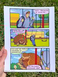 Glyptodon Signed Print