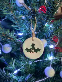 Image 3 of Holly Tags Set of 2