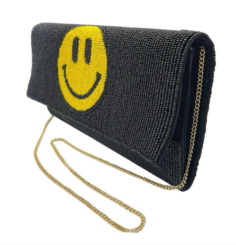 Image of Beaded Smile Clutch /Crossbody Bag