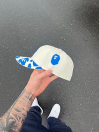 Image 2 of OFF WHITE NAVY LOS ANGELES DODGERS CUSTOM FITTED CAP