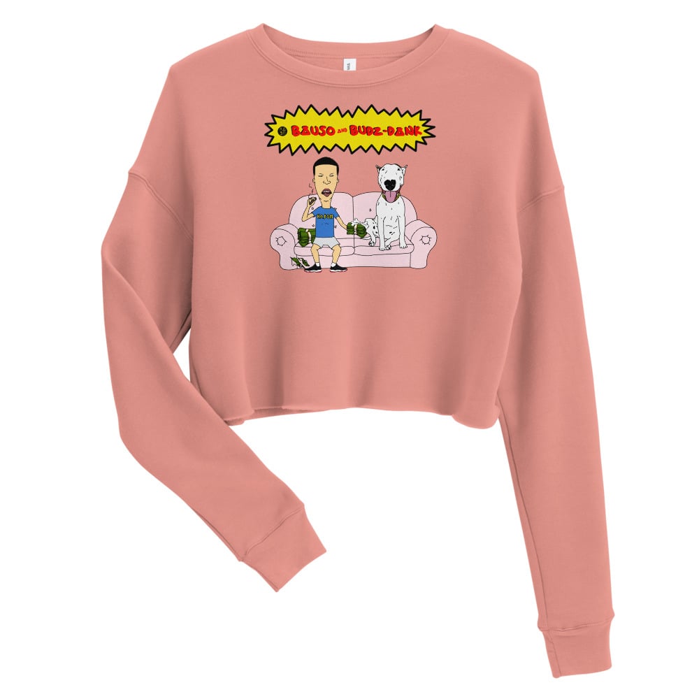 Image of BAUSO & BUDZ-DANK COUCH CROPPED SWEATSHIRT 