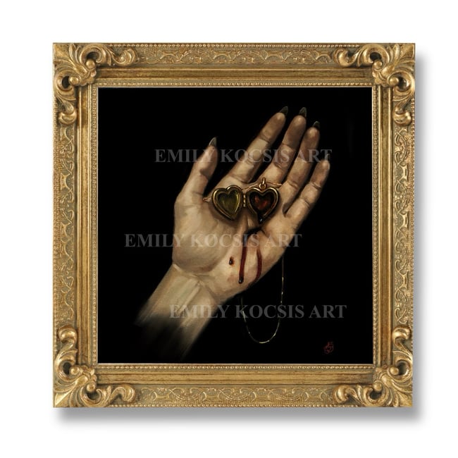 Original Painting Print // Bloody Locket