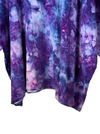 Image 4 of ♻️ UPCYCLED 4X PLUS French Terry Pullover in Purple Haze Ice Dye