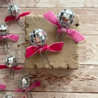 Image 2 of "New Years Mirror Ball" Planner Clip