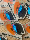Abstract brown 2” sticker