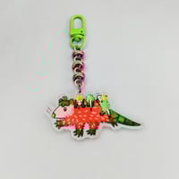 Image 2 of Strawberry Possum Mama Purse Charm