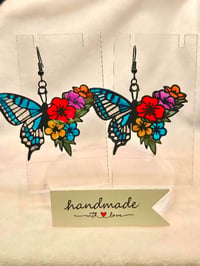 Image 4 of Handcrafted Resin Butterfly with Floral design 