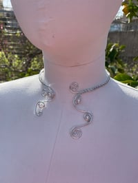 Image 2 of Silver Pearl Choker