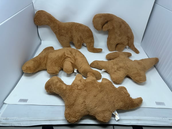 Image of Nugplush Dino Chicken Nugget Plush - 5 Dinosaurs - Free Shipping - MSRP $39.99 Each