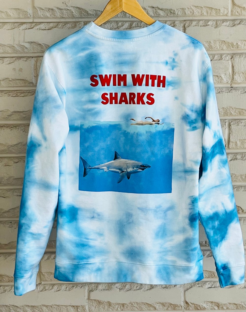 Jaws Tie Dye Crew