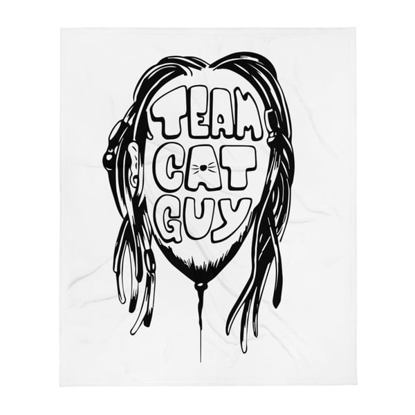 Image of black catguylogo Blanket