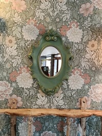 Image 1 of Miroir patiné vert de gris 