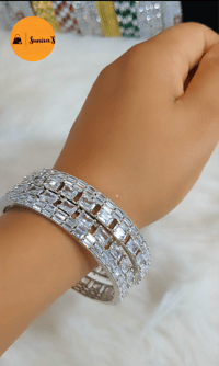 Image 3 of Chanda_2 Set American Diamond Bangles  Copy