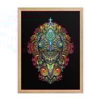 Image 1 of Smiling Mask Framed Matte Art poster Borderless