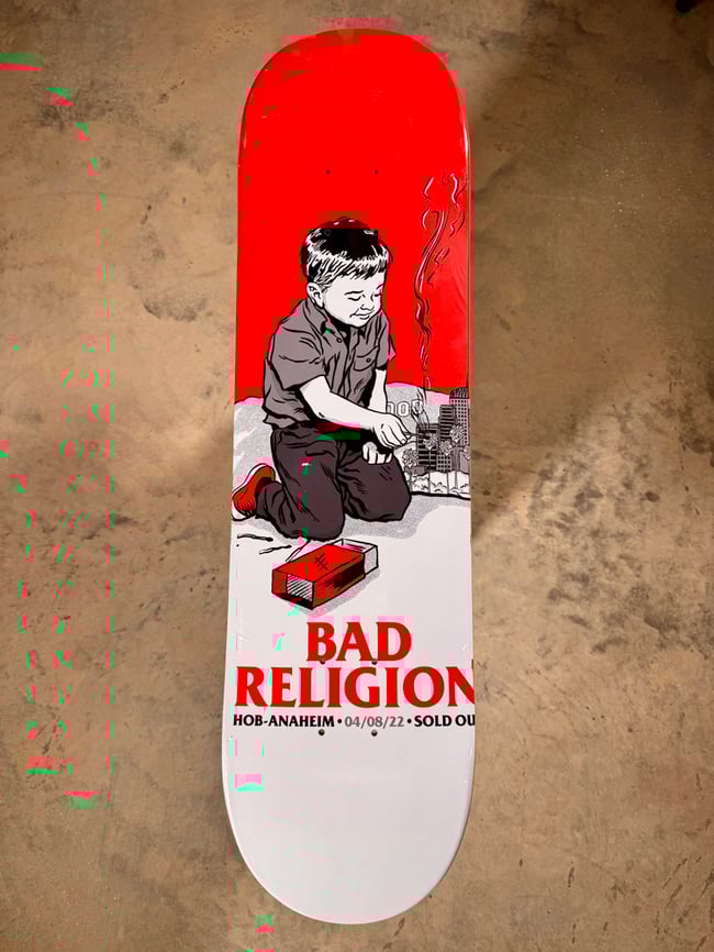 Bad Religion HOB Anaheim sold out 4.8.22 skateboard
