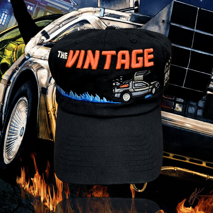 Image of Black Back To The Vintage Dad Cap Hat Retro 