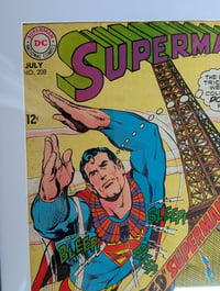 Image 5 of Framed Vintage Superman #208 (1968) DC Comic Book | UV Protected Wall Display