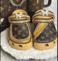 Size 11 Wheat Crocs w Classic Brown - CROCS ONLY