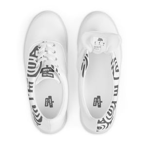 Image of Smoked Printed Solid Canvas Shoes