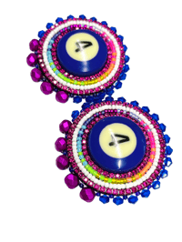 Image 3 of #4 Billard Ball Earrings 
