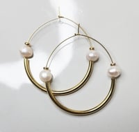 Image 2 of Threaded Brass Hoops