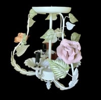 Image 1 of Metal Shabby Chic Pastel Chandelier 