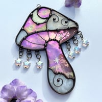 Image 1 of Catch a Falling Star Suncatcher- Iridescent pink 