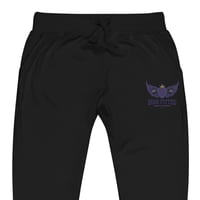 Image 3 of BOSSFITTED Purple Embroidered Logo Unisex Fleece Sweatpants