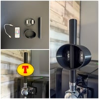 Image 1 of 3D Printed LED Illuminated PerfectDraft Handle & Bracket Set - Black