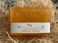 Image 1 of Mango Papaya Honeybee Glycerin Body Bar