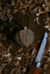 Image 4 of Curly Fern leaf pendant 